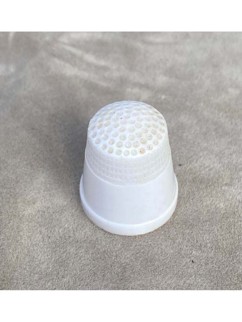 White Plastic Sewing Thimble